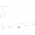 vidaXL Vankúš na chrbát PUTTEN 100% polyester Čierna 70 x 40 x 10 cm