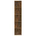 vidaXL Knižnica dymový dub 40x30x189 cm spracované drevo
