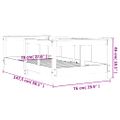 vidaXL Rám detskej postele biely 70x140 cm masívna borovica