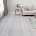 vidaXL Podlahové dosky Biela a svetlosivá 5,11 m² 55 ks PVC