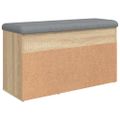 vidaXL Lavička na topánky dub sonoma 82x32x45,5 cm kompozitné drevo
