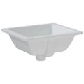 vidaXL Kúpeľňové umývadlo biele 36x31,5x16,5 cm obdĺžnikové keramické