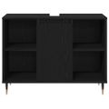 vidaXL Sada kúpeľňového nábytku 3 ks Čierny dub 30 x 30 x 180 cm