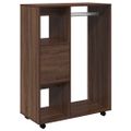 vidaXL Šatník hnedý dub 80x40x110 cm spracované drevo