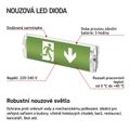 LED núdzové osvetlenie EMOS / NESSI ZN1110 / 3W, 3h, IP65