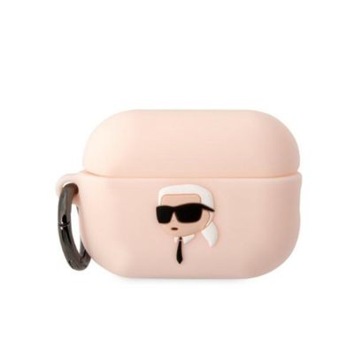 Puzdro Karl Lagerfeld pre Airpods Pro 2 KLAP2RUNIKP biele 3D Silikón NFT Karl