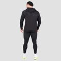 Tričko s dlhým rukávom Static Black - GymBeam, veľkosť L