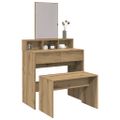 vidaXL Toaletná taburetka Artisan Dub 70x35x45 cm Drevo