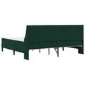 vidaXL Rám postele s matracom Tmavozelená 200 x 200 cm Zamat