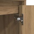 vidaXL Nočné skrinky s LED osvetlením 2 ks Dub Artisan 38x34x50 cm