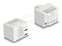 Keystone modul s 2x USB Type-C nabíjací