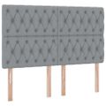 vidaXL Postel s úložným prostorem a matrací Svetlosivá 140 x 190 cm
