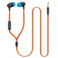 Káblové slúchadlá Forever JSE-200 jack 3,5mm oranžové aktívne