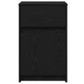 vidaXL LED nočný stolík 2 ks Čierny dub 38 x 34 x 61 cm