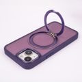 Otočné puzdro Mag Ring pre iPhone 12 / 12 Pro 6,1" fialová