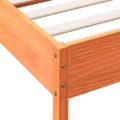 vidaXL Posteľ s matracom voskovo hnedá 120x200 cm masívna borovica