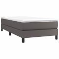 vidaXL Posteľný rám s boxspringom sivý 90x190 cm umelá koža