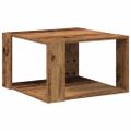 vidaXL Konferenčný stolík Staré drevo 51,5 x 51,5 x 30 cm