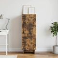 vidaXL Servírovacia skriňa Dymový dub 33 x 34,5 x 90 cm