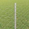 vidaXL Hexagonálny plot s stĺpom 25 x 0,8 m Pozinkovaná oceľ Sieťovina