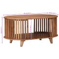 vidaXL Ručne vyrobený konferenčný stôl Teak hnedá 85 x 50 x 40 cm