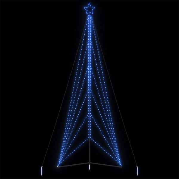 vidaXL LED vianočný stromček 861 LED modré 478 cm