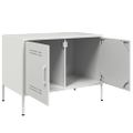 vidaXL TV skrinka biela 68x39x50,5 cm oceľ