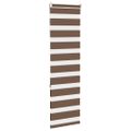 vidaXL Zebra roleta hnedá 50x150 cm šírka látky 45,9 cm polyester