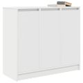 vidaXL Komoda biela 85x34x76 cm kompozitné drevo
