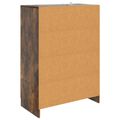 vidaXL Servírovacia skriňa so zásuvkou Dymový dub 66 x 34,5 x 92 cm