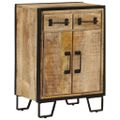 vidaXL Komoda s 2 zásuvkami 53x31x72 cm masívny mangovník a železo