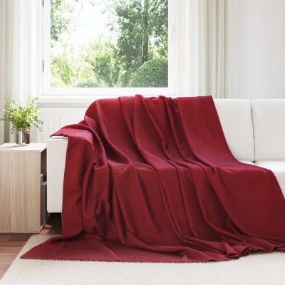 vidaXL Deka Bordeaux červená 270 x 240 cm Flís