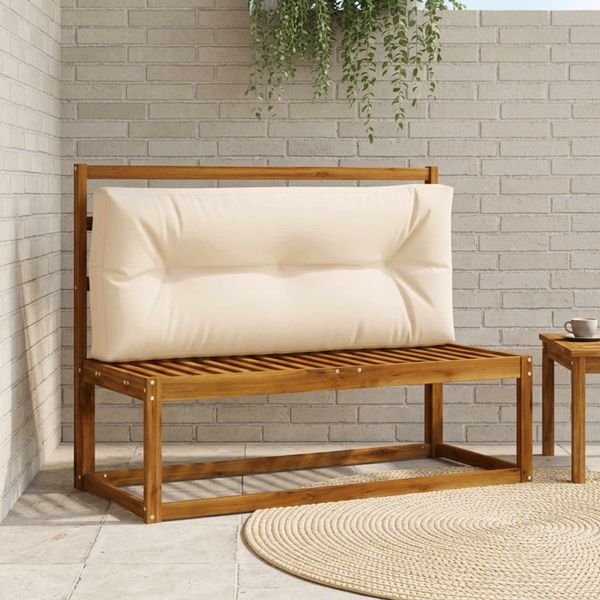 vidaXL Vankúš na paletu VIANEN 100% polyester Krémová 120 x 40 x 12 cm
