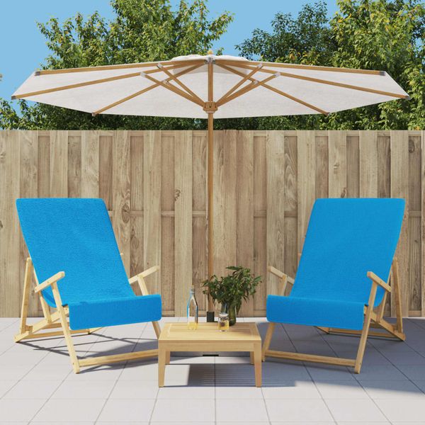vidaXL Plážové uteráky 2 ks tyrkysové 60x135 cm látka 400 GSM