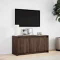 vidaXL TV stolík s LED hnedý dub 100x34x50 cm kompozitné drevo