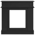 vidaXL Rám krbu Čierna 102 x 26 x 100 cm Kompozitné drevo