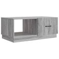 vidaXL Konferenčný stolík Sivá sonoma 90 x 50 x 37 cm Kompozitné drevo