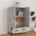 vidaXL Komoda betónovo sivá 70x31x115 cm spracované drevo