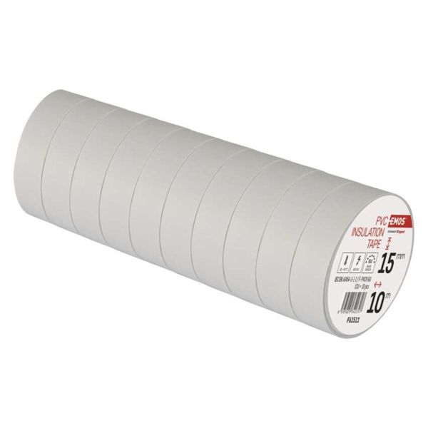 Izolačná páska PVC 15mm / 10m biela