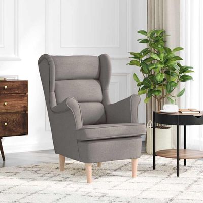 vidaXL Kreslo Taupe 74x84x100 cm Látka