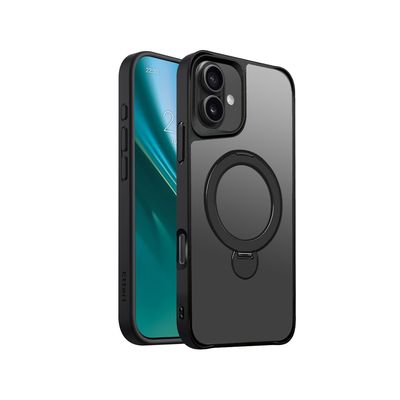 Etteri Matte Ring puzdro pre iPhone 16 Plus 6,7" čierna