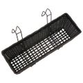 Sada ratanových trapézových kvetináčov pre balkón, 50 cm, 2 ks, čierne