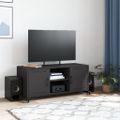 vidaXL TV skrinka čierna 100,5x39x43,5 cm oceľ