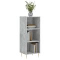 vidaXL Komoda betónovo sivá 34,5x32,5x90 cm kompozitné drevo