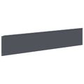 vidaXL Obrubník trávnika 10 ks 100 x 22 cm Oceľ Antracitová