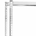 vidaXL 2-posch. stojany na pneumatiky 4ks strieborné 110x40x110cm oceľ