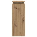 vidaXL Konzolový stolík Artisan Dub 80x30x80 cm Konštruktérske drevo