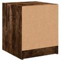 vidaXL Nočné skrinky so sklenenými dverami 2 ks dymový dub 35x37x42 cm
