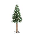 vidaXL Úzky vianočný stromček Zelená 180 cm