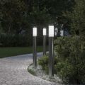 vidaXL Stĺpikové svetlá 3 ks 80 cm nehrdzavejúca oceľ IP44